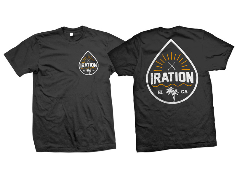 Iration - Shirt Design california shirt t-shirt reggae rock surfboards apparel logo surfing surf hawaii reggae iration