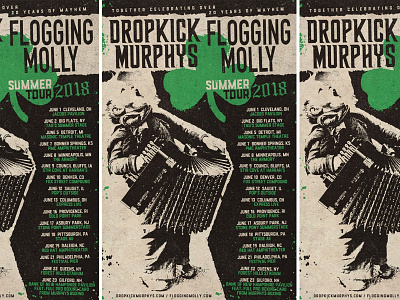 Dropkick Murphys & Flogging Molly Summer Tour 2018 admat dropkick dropkick murphys flogging flogging molly molly murphys punk tour admat