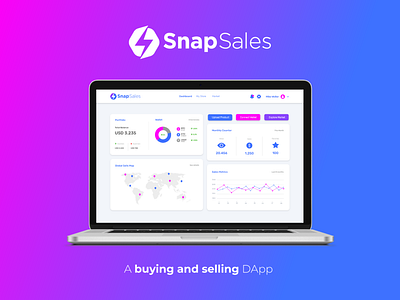 UX/UI Snap Sales Decentralized App