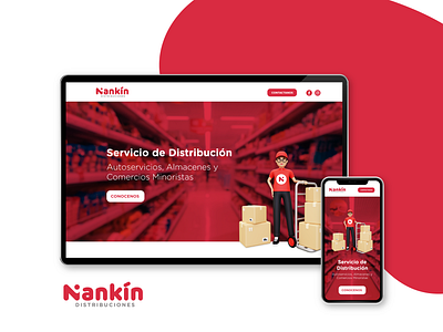 Landing Page for Nankin Distribuciones graphic design landing page ui uiux uiux design uiux designer web web design website website design