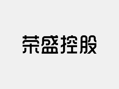 Font Design-荣盛控股 品牌 字体设计 设计