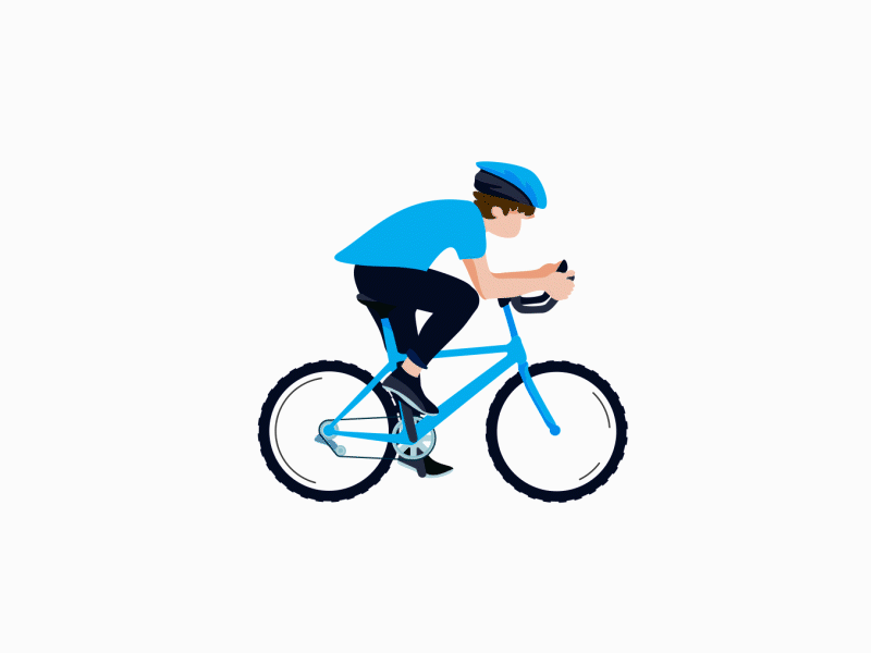 Bicycling delivery man 2d rigging 2d rigging aep after effects template animation bicycle bicycling cycling free template gif lottie open source