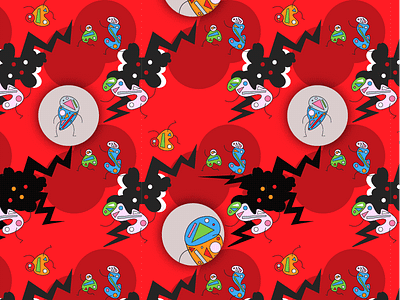 End Of The World Pajamas armageddon chaos illustration pattern