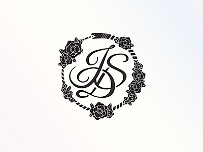 Ouroboros Rose Wreath Monogram