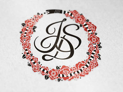 Ouroboros Rose Wreath Monogram Update