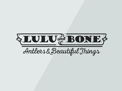 Lulu and Bone Logo craft logo vintage