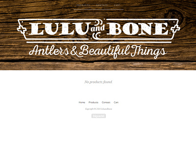 Lulu and Bone Logo big cartel branding craft logo online store vintage