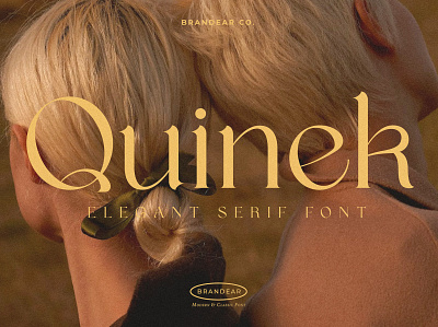 Quinek - Elegant Serif Typeface font fontdesign graphic design logo typedesign typeface typography