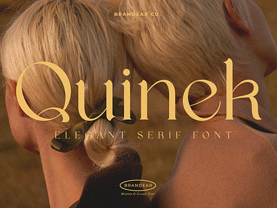 Quinek - Elegant Serif Typeface