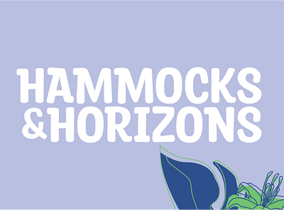 Hammocks & Horizons branding graphic design logo