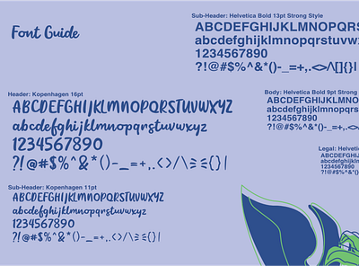 HH Font Guide branding design graphic design logo