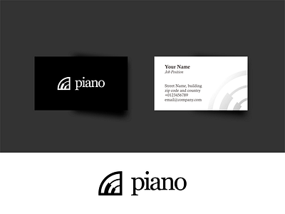 Piano course akdesain branding clean design lettering logo logo design minimal negative space piano piano game piano logo