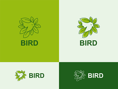 ECO Bird akdesain bird branding creative eco green illustration leaf logo logo design minimal negative space
