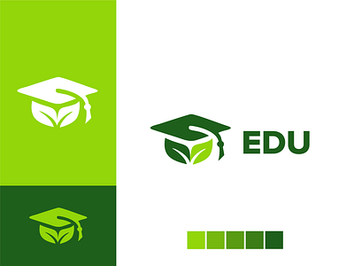 Eco Edu Logo course eco environmental green greenery leaf learn school schools