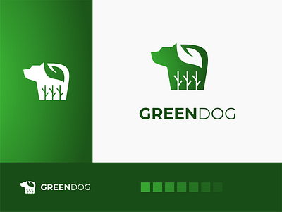 green dog logo