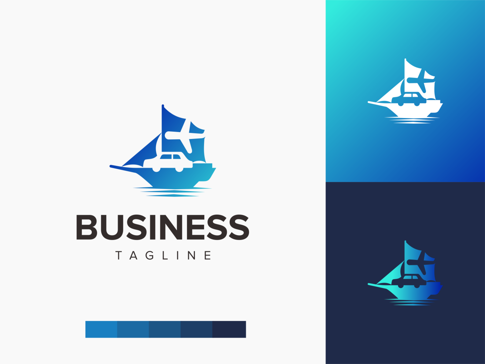 Minimalist Ship Logo