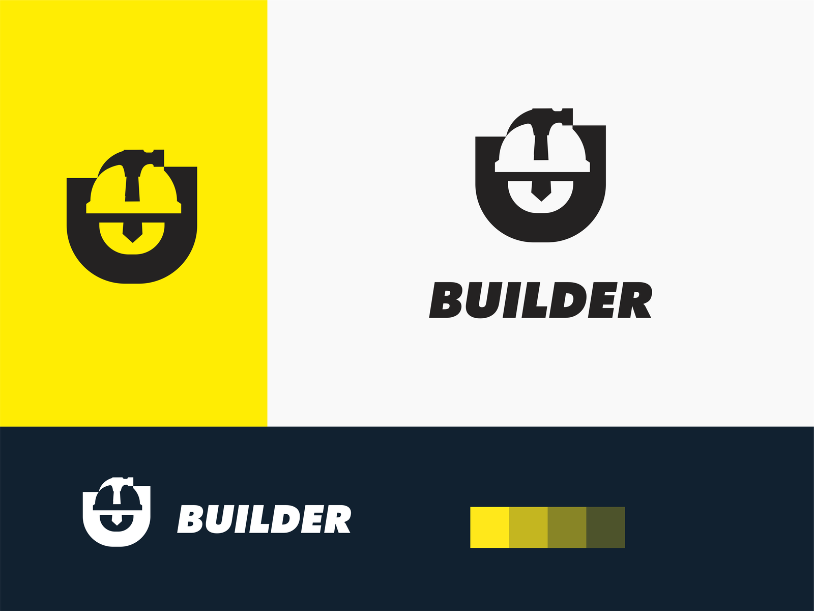 Builder logo by Akdesain on Dribbble