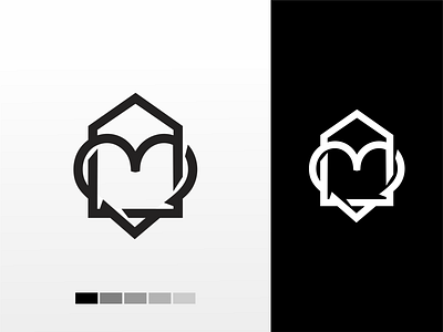 love house logo akdesain branding home house house logo houses logo logo design love minimal monogram mortgage negative space real