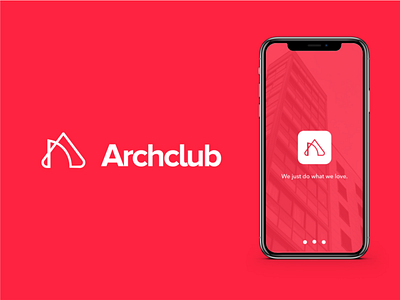 Arch Club a logo achitecture logo arch arch club arch logo architect arsitek art branding club community creative lineart logo design negative space