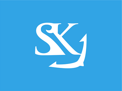 Sk anchor monogram