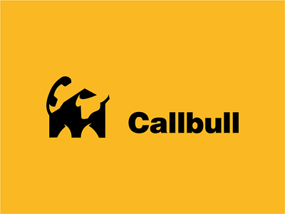 callbull logo akdesain branding buffalo bull bull logo call call logo call to action creative logo design minimal negative space phone phone app phones