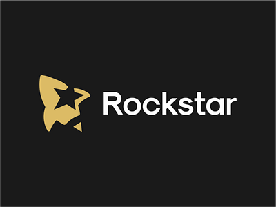 Rockstar logo akdesain creative illustration logo design minimal negative space rocket rocket logo rocket stars rockets rocketship rocks ship stars stars logo starship