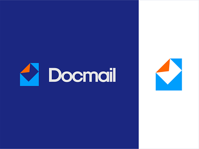 Docmail akdesain creative doc doc logo docmail logo document documents logo design mail mail logo message minimal negative space paper paper logo