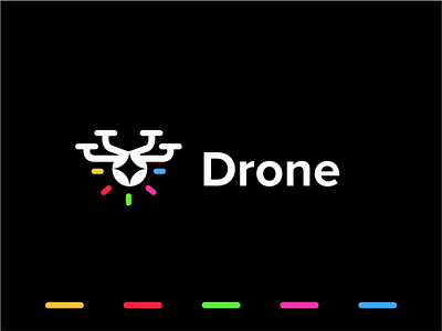 Drone akdesain branding creative drone drone app drone logo illustration logo logo design minimal negative space typography
