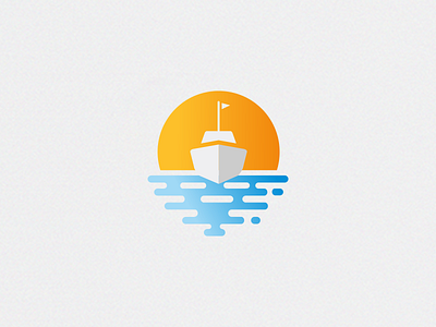 Boat Logo adventure air boat branding creative dailylogo dailylogochallenge freedom illustration logo logo design logo type logos minimal negative space sailor sea sun typography water