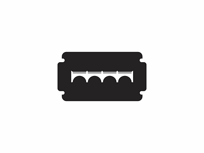 Razor Bridge akdesain barber blade branding bridge creative design gillette identity illustration lettering logo logo design mark minimal negative negative space razor space typography