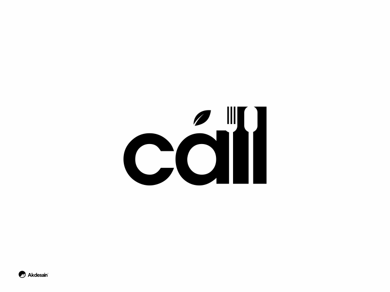 Call Food Logo By Ak Desain On Dribbble