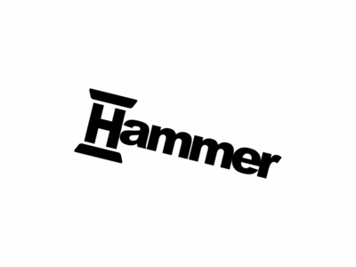 Hammer 4/365 🔨 akdesain branding clean creative hamer logo illustration lettering logo logo design logo type minimal modern negative space symbol typography