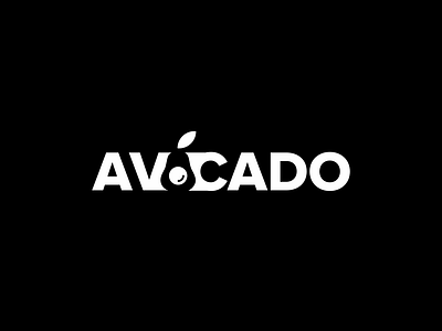 Avocado 112/365 avocado avocados branding fruit fruit illustration illustration lettering logo logo design logo type minimal negative space