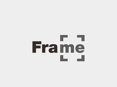frame 129/365 akdesain branding clean creative frame frame logo image lettering logo design logo type logos me minimal modern negative space square typography