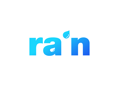 rain 172/365 akdesain branding clean icon illustration lettering logo logo design logo type logos minimal modern negative space rain rain drop rainbow typography water