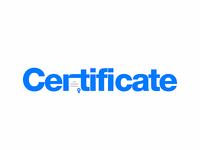 Certificate 202/365 akdesain branding certificate certificate design certificates certified creative illustration lettering logo design logo type minimal negative space typography