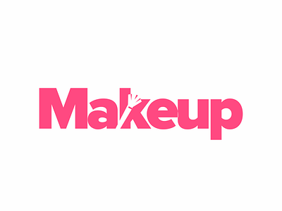 make up 222/365 akdesain beauty logo branding brush clean creative illustration lettering logo logo design logo type make up makeup makeup artist makeup logo minimal modern negative space symbol typography