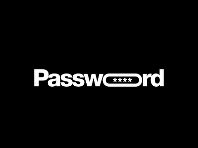 Password 227/365 creative lettering logo logo design logo type negative space password password logo password manager passwords protect safe security logo typography