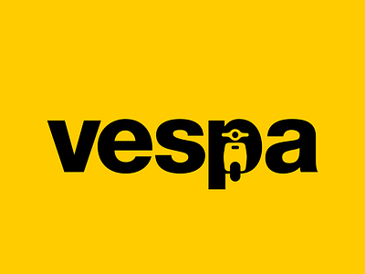 Vespa 207/365 automotive design drive italy lettering logo design matic minimal motorcycle negative space scooter vespa vespa italy