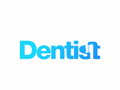 dentist 268/365 akdesain clean dentist dentist logo dentistry dentists illustration lettering logo logo design logo type minimal modern negative space typography