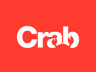 crab 271/365 akdesain branding crab crabs creative icon illustration lettering logo logo design logo type minimal modern negative space typography