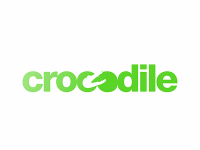 Crocodile 242/365 agregator akdesain branding clean creative crocodile identity illustration lettering logo logo design logo type minimal negative space symbol typography