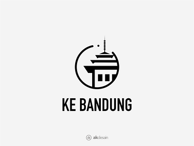 Kebandung akdesain bangung branding craft creative design gedung sate logo logo design negative space souvenir souvenirunik