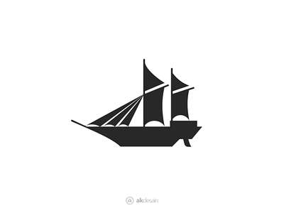 pinisi boat akdesain boat boat logo creative design illustration kapal pinisi logo logo design minimal negative space perahu pinisi pinisiku ui