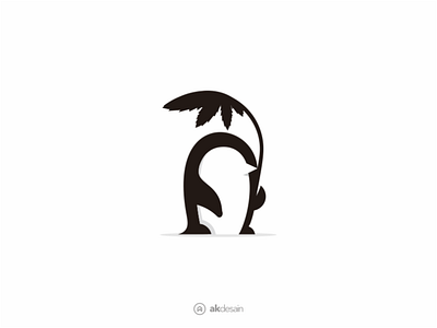 Pinguin akdesain animal branding canna cannabis creative cure eco illustration leaf logo logo design medical minimal negative space pinguin pinguin logo protect umbrella