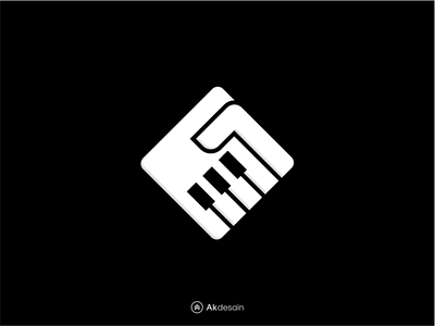 partner akdesain band collaboration creative hand minimal music logo negative space partner piano logo production