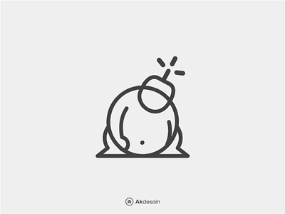 sumo bomb akdesain branding creative explode follower illustration influencers lettering logo logo design minimal negative space sumo typography