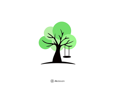 tree akdesain bubble clean creative eco tree illustration kids leaf logo logo design logo type minimal negative space parenting tree trending