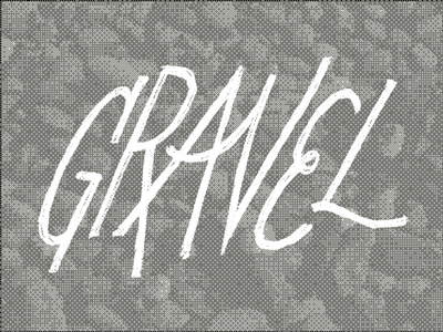 Gravelin' ball point pen custom lettering texture type