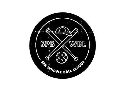 Whiffle Ballin' black white emblem futura rookie seal sports vector whiffle ball